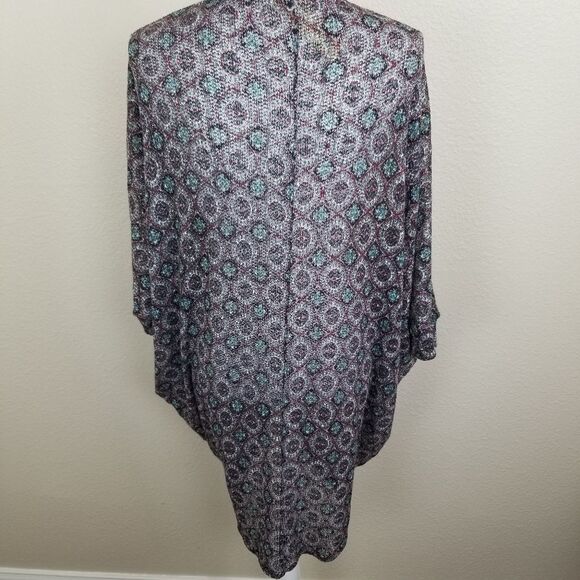 Painted Threads Wine Aztec Open Cardigan Small (2403) - Picture 4 of 6